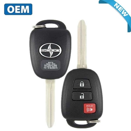 Scion OEMNew2013-2016 TC / 3-Button Head Key / PN89070-52G30 / MOZB52TH RHK-SCI-52G30